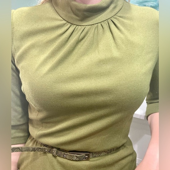 Kay Unger 3/4 length sleeve, knit minidress, size 6‎ EUC - Picture 2 of 10